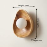 Proudome Solid Wood Wall Light with G9 Bulb Included | Modern Wooden Decorative Wall Lamp - Image 6