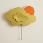 Proudome Cloud Sun Wall Light for Kids Room, Cute Nursery Wall Decor Lamp for Baby Bedroom Lighting - Image 2
