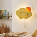 Proudome Cloud Sun Wall Light for Kids Room, Cute Nursery Wall Decor Lamp for Baby Bedroom Lighting - Image 3