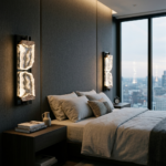 Proudome 3 Color Mode Acrylic LED Wall Light | Modern Designer Black Wall Lamp - Image 3