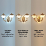 Proudome Acrylic 3 Color Mode LED Wall Light – Luxury Gold Decorative Wall Sconce - Image 4