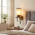 Proudome Amber Glass Wall Light – Modern Designer Wall Sconce for Living Room, Bedroom & Hallway (Bulb Not Included) - Image 3