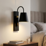 Proudome Black Metal Wall Light – Modern Designer Wall Sconce for Bedroom, Living Room & Hallway (Bulb Not Included) - Image 6