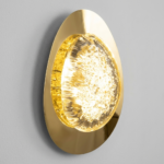 Proudome Designer LED Wall Light with Acrylic Diffuser | Modern Gold Decorative Fixture - Image 4