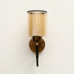Proudome Amber Glass Wall Light – Modern Designer Wall Sconce for Living Room, Bedroom & Hallway (Bulb Not Included) - Image 2