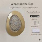 Proudome Designer LED Wall Light with Acrylic Diffuser | Modern Gold Decorative Fixture - Image 7
