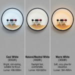 Proudome Mickey Minnie LED Wall Light for Kids Bedroom, Cartoon Nursery Wall Lamp for Baby Room & Playroom Decor - Image 4