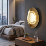 Proudome Designer LED Wall Light with Acrylic Diffuser | Modern Gold Decorative Fixture - Image 3