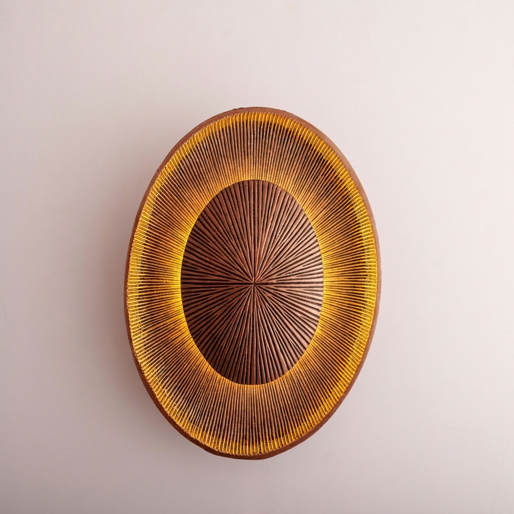 image 3. Proudome Oval Metal LED Wall Light – Modern Decorative Indoor Wall Sconce for Living Room, Bedroom, Dining & Foyer - Image 1