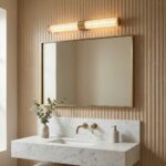 Proudome Luxury Ribbed LED Wall Light | Gold Finish Modern Vanity & Mirror Light for Bathroom, Dressing Area & Interior Décor - Image 3
