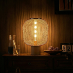 Proudome Open Wire Metal Cage Table Lamp for Bedroom – Decorative Bedside & Accent Lighting - Image 4