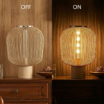 Proudome Open Wire Metal Cage Table Lamp for Bedroom – Decorative Bedside & Accent Lighting - Image 5