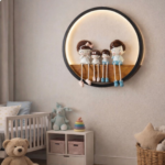 Proudome Family LED Accent Light for Kids Room, Cute Children Wall Decor Lamp for Baby Bedroom & Playroom - Image 3