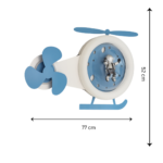 Proudome Astronaut LED Ceiling Light for Kids Room, Space Theme Round Lamp for Nursery & Baby Bedroom Decor - Image 7