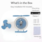 Proudome Astronaut LED Ceiling Light for Kids Room, Space Theme Round Lamp for Nursery & Baby Bedroom Decor - Image 8