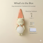 Proudome Teddy Bear Wall Lamp for Kids Room, Cute Nursery Wall Decor Light for Baby Bedroom & Playroom - Image 8