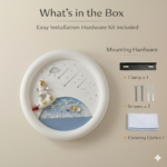 Proudome Astronaut LED Ceiling Light for Kids Room, Space Theme Round Lamp for Nursery & Baby Bedroom Decor - Image 8