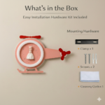 Proudome Princess Helicopter LED Wall Light for Girls Bedroom, Cute Kids Nursery Wall Lamp, Baby Room Decorative Lighting - Image 8