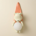 Proudome Teddy Bear Wall Lamp for Kids Room, Cute Nursery Wall Decor Light for Baby Bedroom & Playroom - Image 2