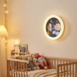 Proudome Astronaut Wall Light with Fan for Kids Room, Space Theme LED Lamp for Nursery & Boys Bedroom Decor - Image 3