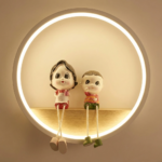 Proudome Family Figures LED Wall Light for Kids Room, Silicone Diffuser Decorative Lamp for Nursery & Baby Bedroom Decor