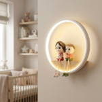 Proudome Family Figures LED Wall Light for Kids Room, Silicone Diffuser Decorative Lamp for Nursery & Baby Bedroom Decor - Image 3