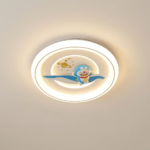 Proudome Doraemon LED Ceiling Light for Kids Room, Cartoon Round Ceiling Lamp for Nursery & Baby Bedroom Decor