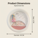 Proudome Princess LED Wall Light for Girls Bedroom, Round Kids Room Wall & Ceiling Lamp for Nursery Decor - Image 7