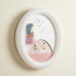 Proudome Princess LED Wall Light for Girls Bedroom, Round Kids Room Wall & Ceiling Lamp for Nursery Decor - Image 5