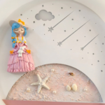 Proudome Princess LED Wall Light for Girls Bedroom, Round Kids Room Wall & Ceiling Lamp for Nursery Decor - Image 6