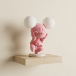 Proudome Mickey Mouse Table Lamp for Kids Bedroom, Cartoon Bedside Night Lamp for Baby Nursery & Study Desk Decor - Image 2