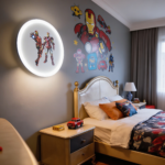 Proudome Iron Man LED Wall & Ceiling Light for Kids Room, Superhero Lamp for Boys Bedroom & Playroom Decor - Image 3
