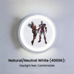 Proudome Iron Man LED Wall & Ceiling Light for Kids Room, Superhero Lamp for Boys Bedroom & Playroom Decor - Image 4