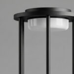 Proudome Outdoor Pillar Bollard Light, Modern Cage Design LED Lamp for Garden, Pathway & Landscape - Image 5