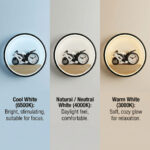 Proudome Motorcycle LED Wall Light for Kids Bedroom, Sports Bike Wall Lamp for Boys Room Decor, Nursery Play Area Night Light - Image 4