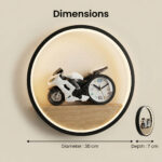 Proudome Motorcycle LED Wall Light for Kids Bedroom, Sports Bike Wall Lamp for Boys Room Decor, Nursery Play Area Night Light - Image 7