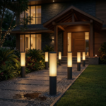 Proudome Outdoor Bollard Light, Modern LED Pathway Lamp for Garden, Walkway & Landscape Lighting - Image 3