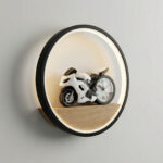 Proudome Motorcycle LED Wall Light for Kids Bedroom, Sports Bike Wall Lamp for Boys Room Decor, Nursery Play Area Night Light - Image 5