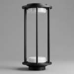 Proudome Outdoor Pillar Bollard Light, Modern Cage Design LED Lamp for Garden, Pathway & Landscape - Image 4