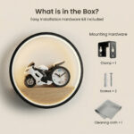 Proudome Motorcycle LED Wall Light for Kids Bedroom, Sports Bike Wall Lamp for Boys Room Decor, Nursery Play Area Night Light - Image 8