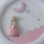 Proudome Princess Moon LED Wall Light for Girls Bedroom, Fairy Tale Nursery Wall Lamp, Kids Room Decorative Night Light - Image 6