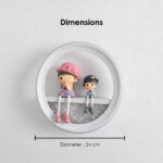 Proudome Brother Sister LED Wall Light for Kids Bedroom, Sibling Love Decorative Lamp for Baby Nursery Room Decor - Image 7