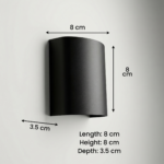 Proudome Up Down Outdoor Wall Light, Modern Dual Beam LED Lamp for Exterior Walls & Facade - Image 6