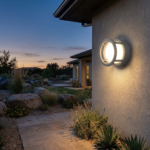 Proudome Round LED Outdoor Wall Light – Modern Ring Design Wall Lamp for Porch, Entryway & Exterior Walls - Image 3