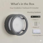 Proudome Round LED Outdoor Wall Light – Modern Ring Design Wall Lamp for Porch, Entryway & Exterior Walls - Image 7