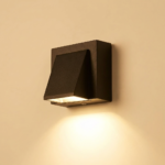 Proudome Angled Outdoor Wall Light, Modern Hood Style LED Lamp for Pathway, Staircase & Exterior Walls - Image 4