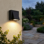 Proudome Angled Outdoor Wall Light, Modern Hood Style LED Lamp for Pathway, Staircase & Exterior Walls - Image 3