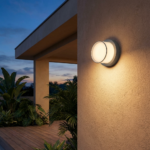Proudome Dome LED Outdoor Wall Light, Modern Surface Mount Wall Lamp for Porch, Entrance & Exterior Walls - Image 3