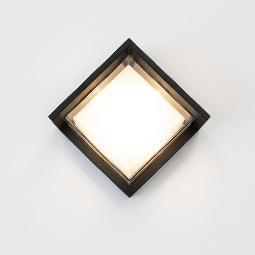 download Proudome LED Outdoor Wall Light, Modern Panel Wall Lamp for Gate, Pillar & Exterior Walls - Image 1