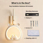 Proudome Kids LED Wall Light for Bedroom, Decorative Lamp for Nursery & Baby Area, Stylish Playroom Wall Decor Lighting for Boys & Girls - Image 8